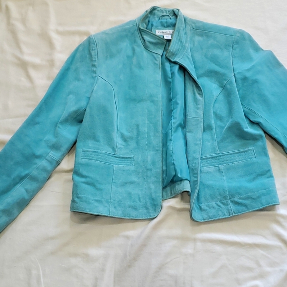 Saude Blue Waist Length Jacket
